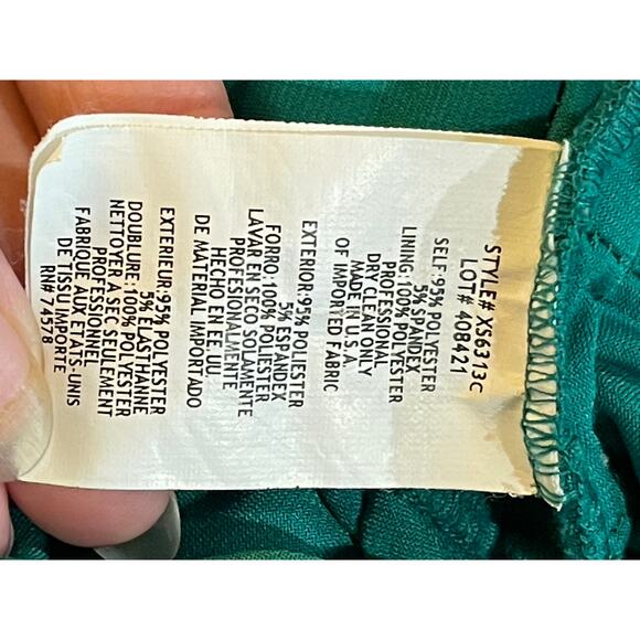 Emerald Green Cache Halter Dress Size 2 - Picture 9 of 9